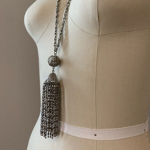 🌼3/$25 Sliver Tassel Necklace